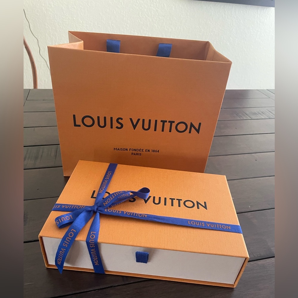 Louis Vuitton gift box, gift bag and ribbon